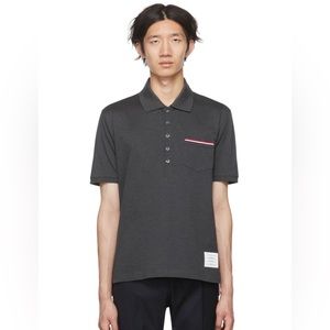 Thom Browne pique polo navy size 3